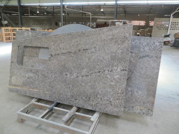Buy cheap Aran White Brazil Bianco Antico Granite Countertops For Kitchen Sink from wholesalers