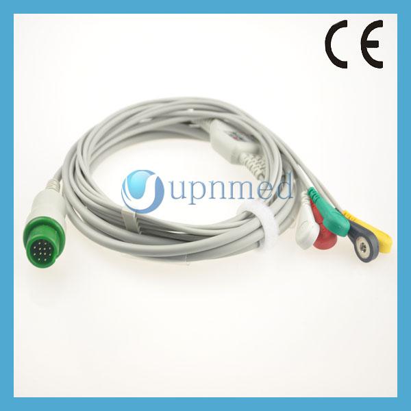 Buy cheap Biolight A series One piece 5 lead ECG cable from wholesalers