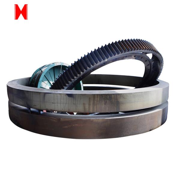 Buy cheap Cement Rotary Kiln Die Steel Forging Inner 8000mm Forging Large Ring Gear from wholesalers