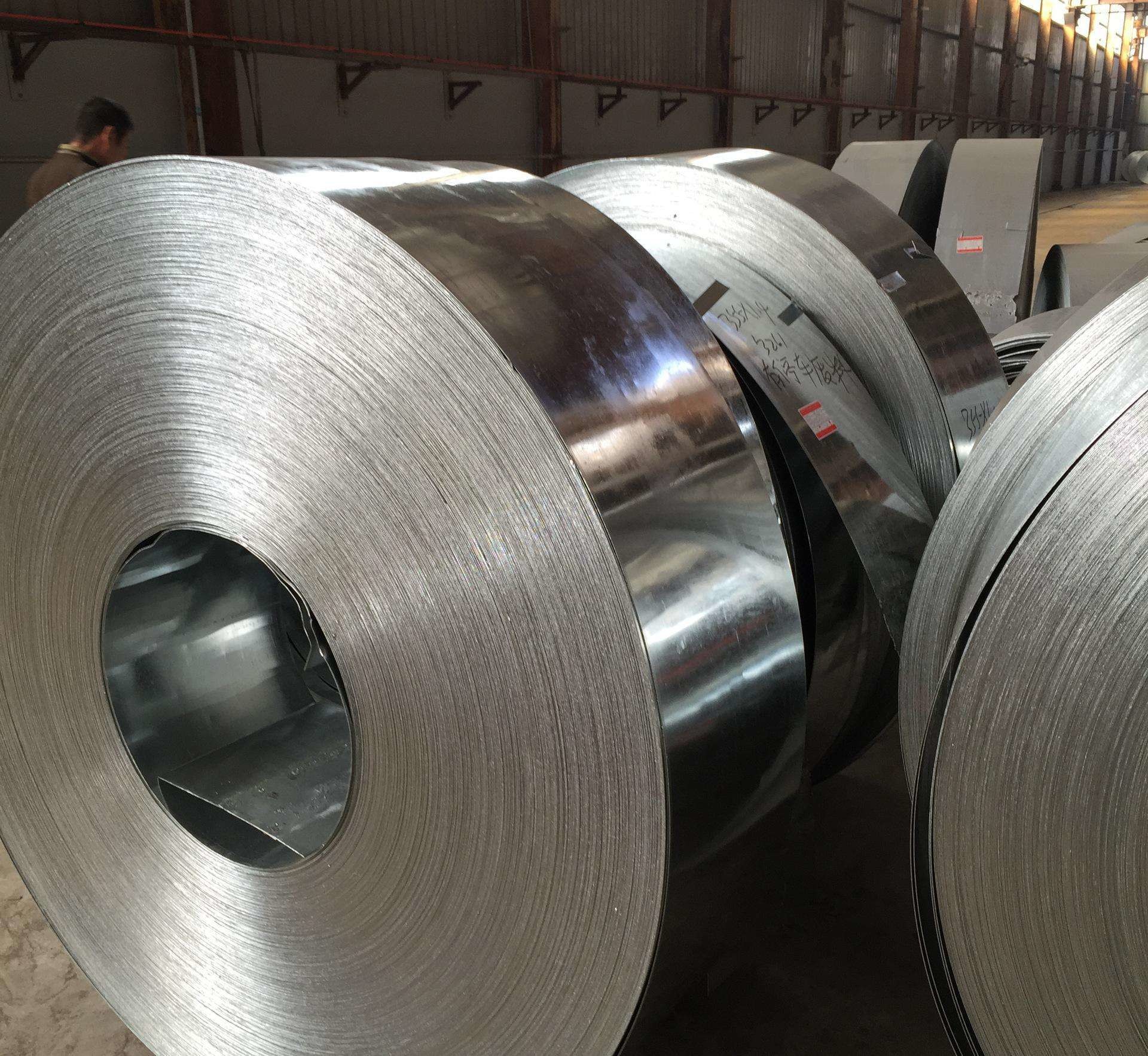 High Carbon Galvanized Steel Strip Cold Rolled 0.25mm - 2.5mm Thickness