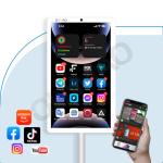 Qunmao 21.5 27 32 Inch Mobile Smart TV Touch Screen Stand Monitor Android