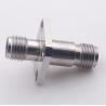 Buy cheap Straight 40Ghz Exterior Coaxial Cable Connectors 2.92mm Female To Female Adapter 4 Holes Flange from wholesalers