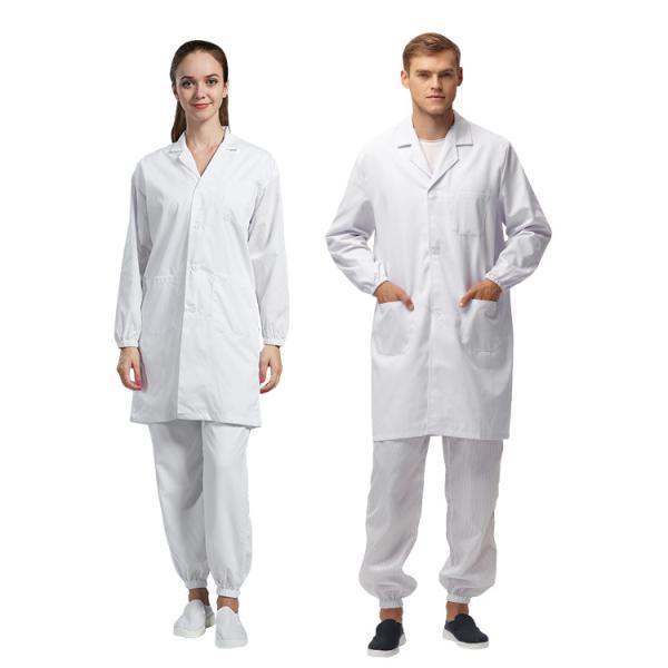 Buy cheap Dustproof Workshop ESD Anti Static Garments Uniform Zippers For Cleanroom from wholesalers