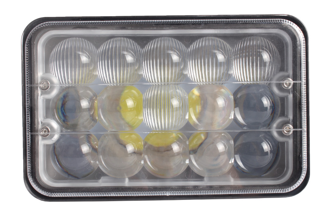 5D High/Low Beam 45W IP68 Square LED Headlight/Chrome for Off-road LED Work Light