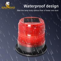 Buy cheap Circle Red Blue Green Flash Plastic 24V Truck Solar Energy Warning Light product
