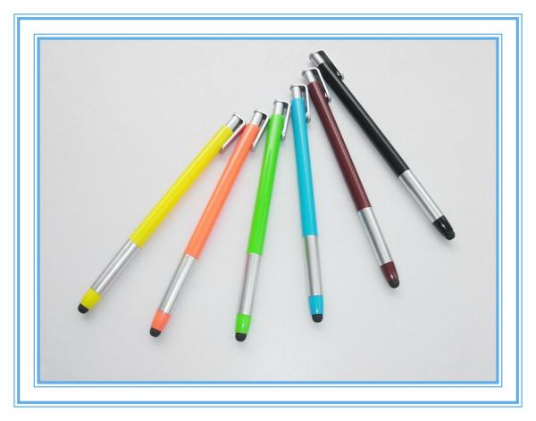 Buy cheap retractable plastic stylus pen, click touch promotion pen from wholesalers