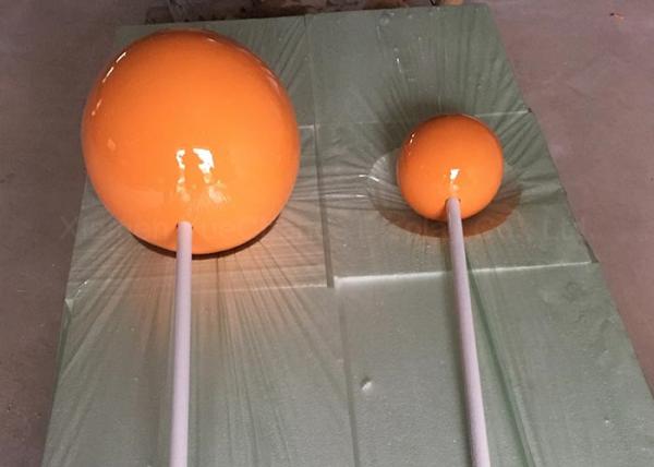 Buy cheap Bespoke Design Orange Fiberglass Lollipop Highly Attractive For Shop Decoration from wholesalers