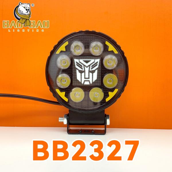 Buy cheap Universal Metal White Yellow Dual Color Motorcycle LED Headlight Car Work Light from wholesalers