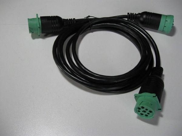 Buy cheap Green Deutsch 9-Pin J1939 Female to Dual 9-Pin Male Splitter Y Cable from wholesalers