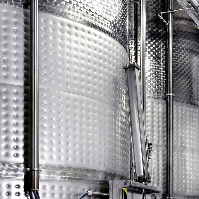 600L SS Pillow Plate Jacket Unitank Fermenter Without Deformation