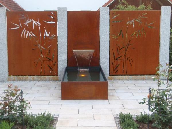 Buy cheap Modern Outdoor Corten Steel Fountain Decorative For Garden from wholesalers