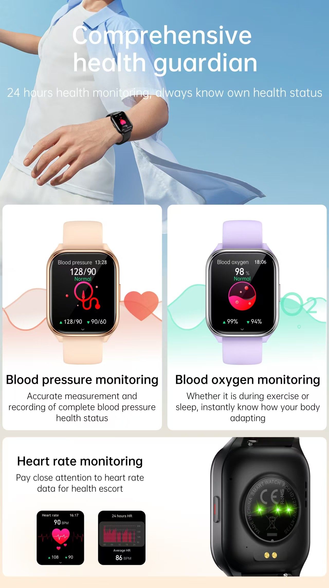 KT37S Women Smart Watch 1.85 Inch Full Touch Screen SmartWatch