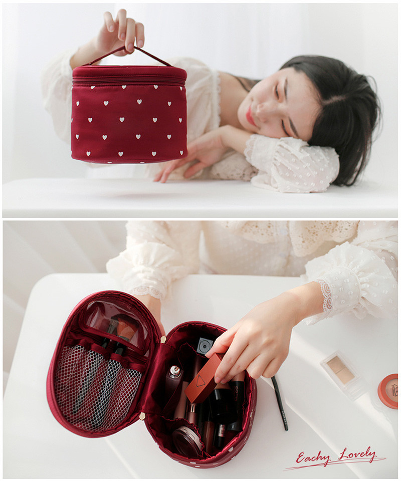 Oem ODM Satin Traveling Toiletry Organiser Pouch Bag With Logo