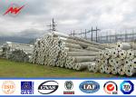 8m 5KN Q345 Electric Steel Transmission Poles Galvanization 30m / S Wind Speed