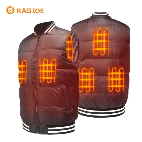 Buy cheap 5 Heating Zones Outdoor Heated Vest 5V Rechargeable Heated Waistcoat from wholesalers