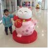 Buy cheap Modern 80cm Fiberglass Fortunate Cat For Store Display from wholesalers