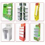 Cardboard Display Rack Potato Chip Advertising Recycled Paper Material