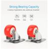 Buy cheap Steel Plate Swivel Casters For Light Loads 19-24mm Grey Wheels Up To 144 Lbs from wholesalers