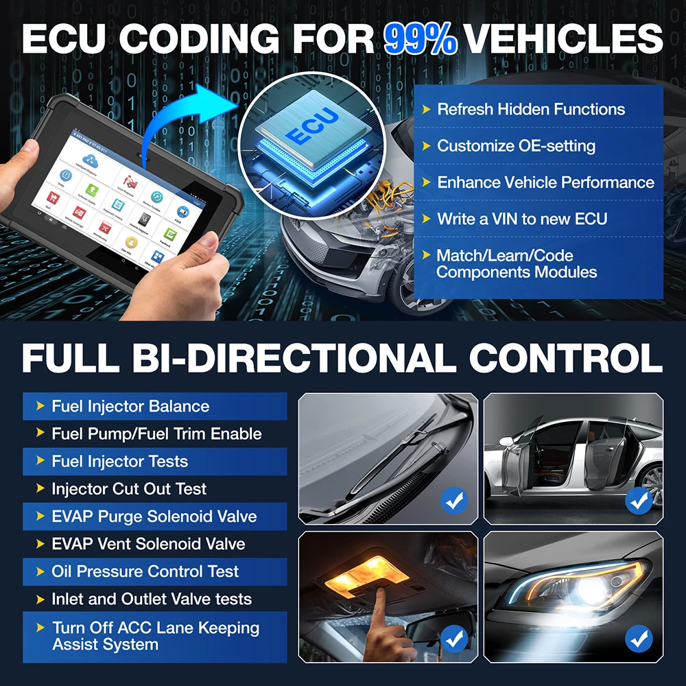 New- LAUNCH X431 PAD V ELITE Car Diagnostic Tools Online Programming CAN FDDOIPJ2534 Auto OBD OBD2 Scanner Free Shippi