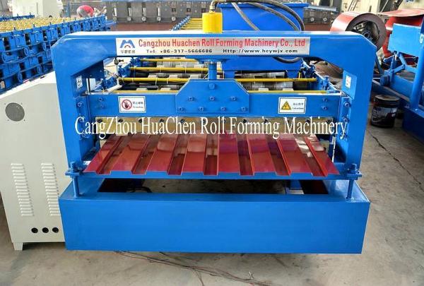 Quality 1250 mm Galvanized Sheet Metal Roll Forming Machines 5.5kw Power for sale