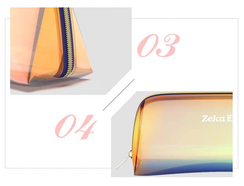 Luxury Custom Logo Waterproof Travel Holographic Makeup Bag