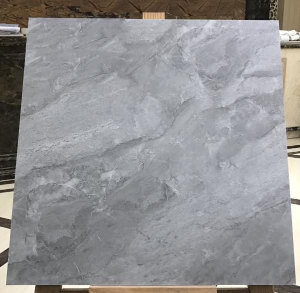 Non-Slip Ceramic Rustic Tile For Living Room 400x400mm Glazed Matt Gray Indoor