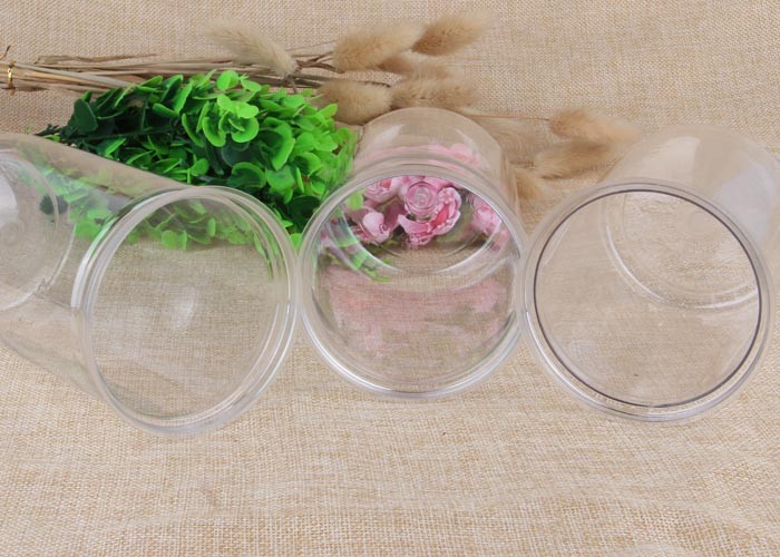 Airtight Clear PE Plastic Cover PET Plastic Canister Milk Powder Use