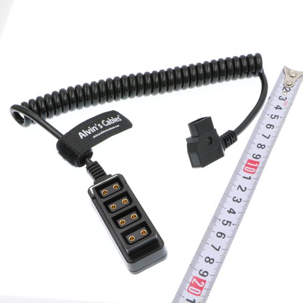 Buy cheap Alvin's Cables D Tap Male to 4 Port D Tap Female Coiled Splitter Cable for Anton Bauer V-Mount Battery from wholesalers