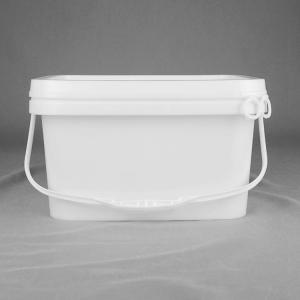 China Customized Color PP Bucket 5L Plastic Bucket With Lid Square Shape on sale