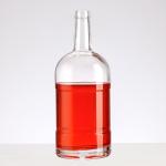Wine Bottle 1L Clear Glass Bottle With Aluminum Cap Customized Logo
