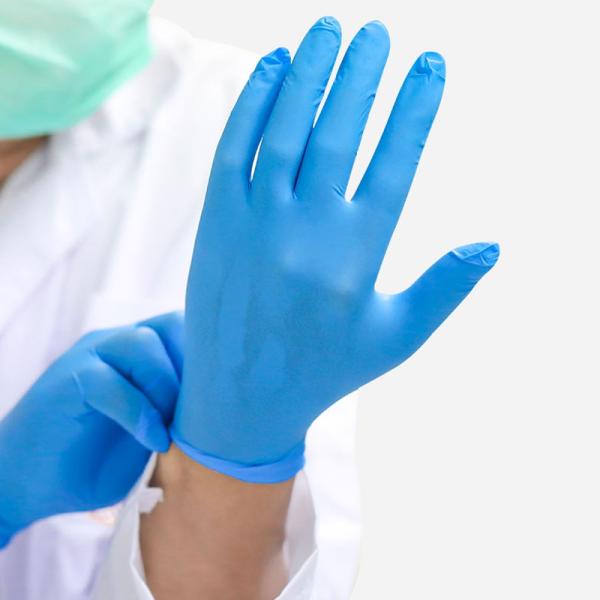Buy cheap Signo Disposable Medical Nitrile Gloves Powder Free 240MM Length from wholesalers