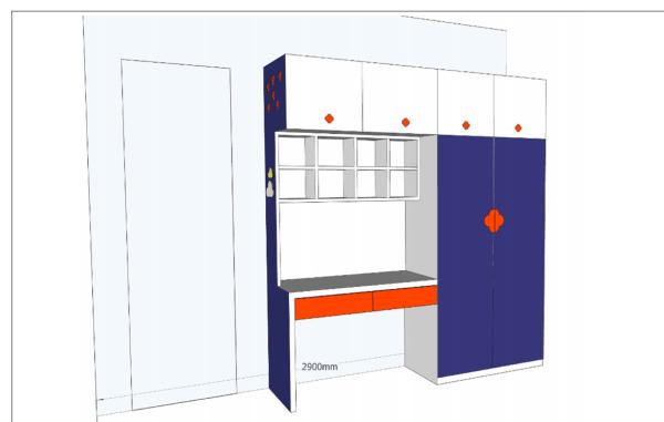 Buy cheap Customized Hot Sale Children Wardrobe Children Bedroom Storage Wardrobe New Design Wooden Closet Wardrobe from wholesalers