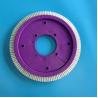 Buy cheap 8 Holes Brush Wheel Stenter Machine Parts with Purple Plastic Body White Nylon Hair from wholesalers