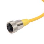 Male Female Waterproof Circular Connector Straight Plastic Screw Assembly
