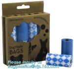 Custom Printed Biodegradable Pet Dog Disposal Poop Waste Bag, Pet Waste Bags
