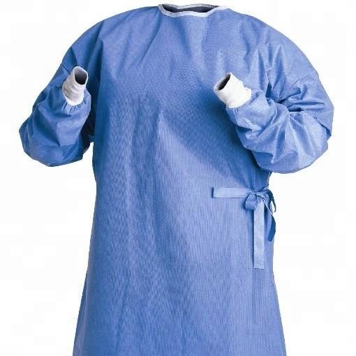Buy cheap Blue Reinforced Surgical Gown Work Wear Uniform For Hospital Laboratory from wholesalers