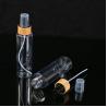 Buy cheap Body Material PET 100ml 120ml 250ml Empty Clear Plastic Bottle with Fine Mist Bamboo Black Sprayer for Cosmetic Packaging from wholesalers