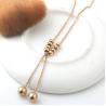 Buy cheap Round beads Stainless Steel Jewelry Necklace, Pendant bead necklaceswith rose gold color from wholesalers