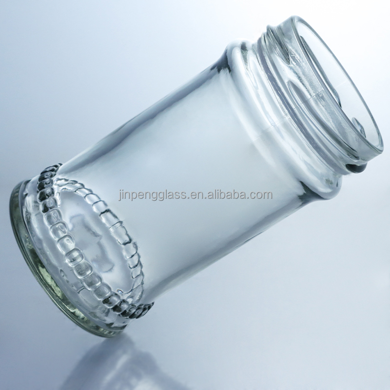 Clear Glass Jam Honey Jelly Storage Jar with Metal Seal Lid 25 ml to 1000 ml