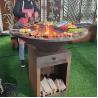 Buy cheap Heavy Duty 50cm Corten Grill Rusty 120kg Outdoor Barbeque Pit from wholesalers