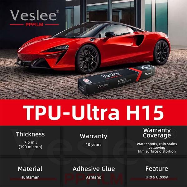 Top Qulaity TPU UltraH15 ppf films Ultra Hydrophobicity Skin Feeling for Car