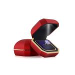 Plastic Velvet Jewelry Boxes for Hanhong Multicolor Bracelet Earrings Jewelry