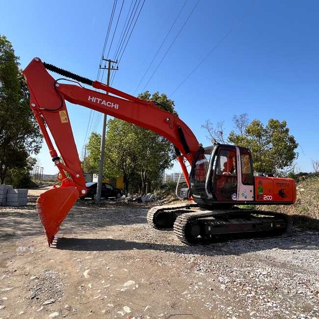 Middle Original Excavator Used HItachi EX200-5 Crawl Digger 0.8m3 Bucket Capacity