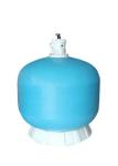 1.5 / 2 Inch Port HDPE Sand Filter Tank With 3 Way Valve 1300mm Height