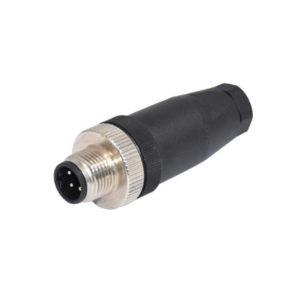 Buy cheap M12 Straight AWG26 Plastic Waterproof Aviation Connector 4 PIN CuZn from wholesalers