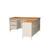 Buy cheap L Shape Office MDF Board Three Drawers Steel Executive Desk from wholesalers