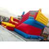 Buy cheap Red Corsair Kids And Adults Outdoor Inflatable Water Slide With Double Lanes from wholesalers