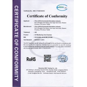 Xi'An LIB Environmental Simulation Industry Certifications