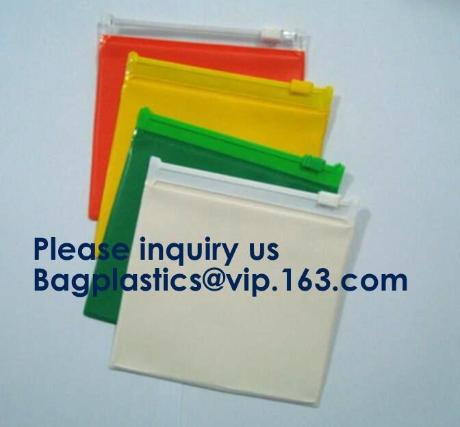 Slider Zip Lock Grip Seal Custom Size Logo PVC Slider Closure Mat Zipper Bag Socks Sealing Poly Bags bagease bagplastics