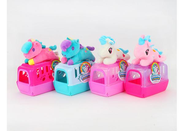 Buy cheap 11 " Plush Unicorn Pet W / Carrier Cage Children's Play Toys X ' Mas Birthday Gift Pink from wholesalers